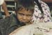 India Boy in Train Station 1992